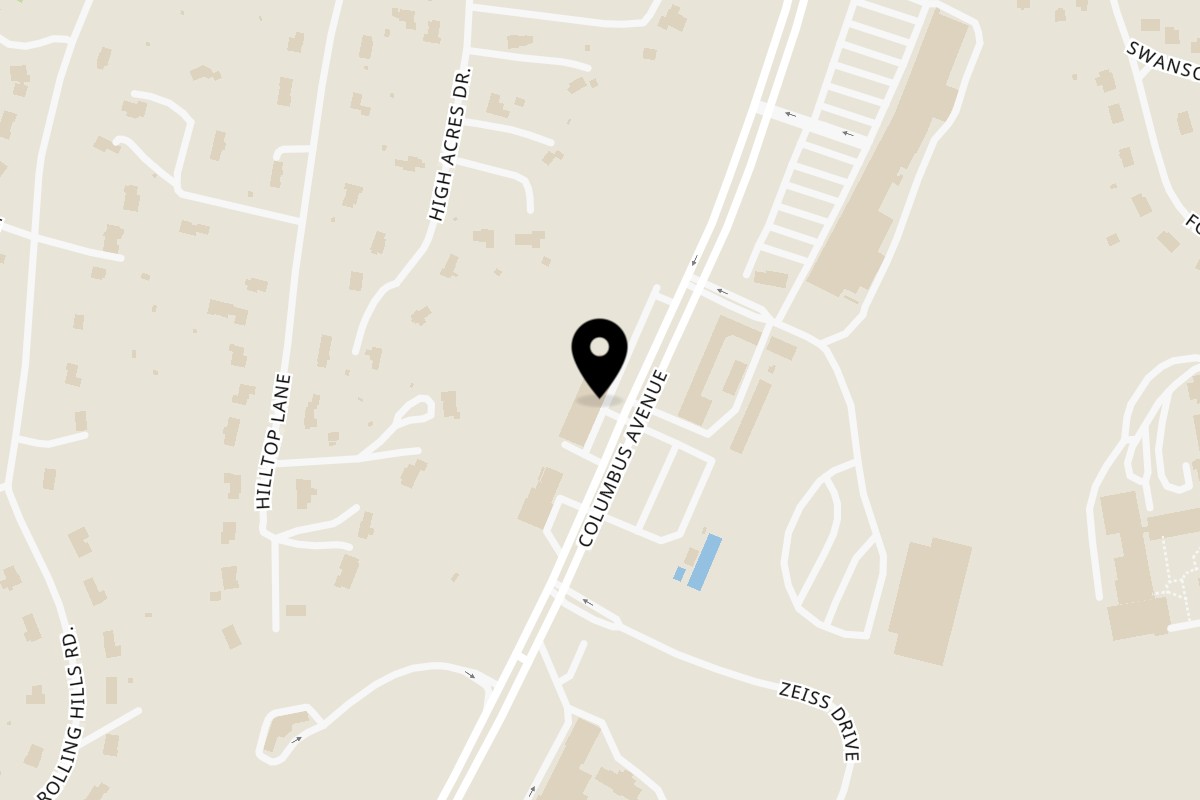 Map showing the location of Raasa Express NY on 621 Columbus Ave in Thornwood